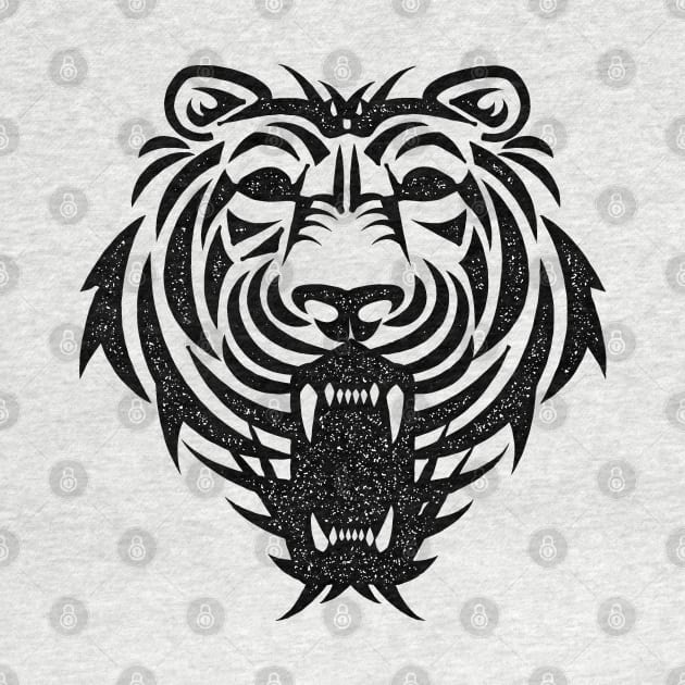 ✪ Tiger head / Vintage ink style / Tattoo ✪ by Naumovski